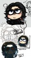 Bucky-冬日戰士角色壓克力鑰匙圈
