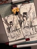[戀與深空]谷主哥妹｜水墨風掛軸