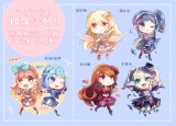 偶像朋友 偶像活動 アイカツ 透明壓克力吊飾 6x6cm 愛音 湊澪/莓/葵/蘭/尤莉卡