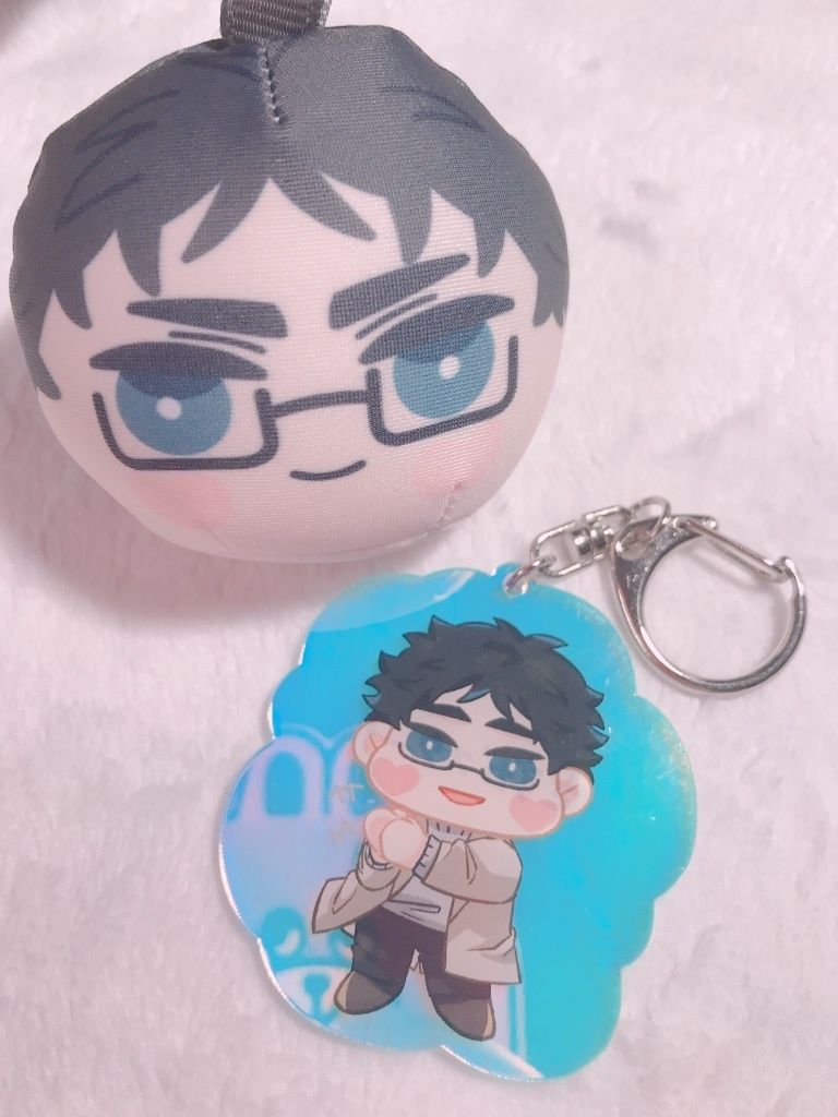<木兔元氣壓克力吊飾> <赤葦家長壓克力吊飾>
