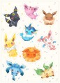 【Pokemon】伊布家族娃娃系列 刀模貼紙