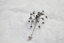 蜘蛛髮夾－煙灰蛛