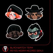 overwatch  黑衛部隊別針