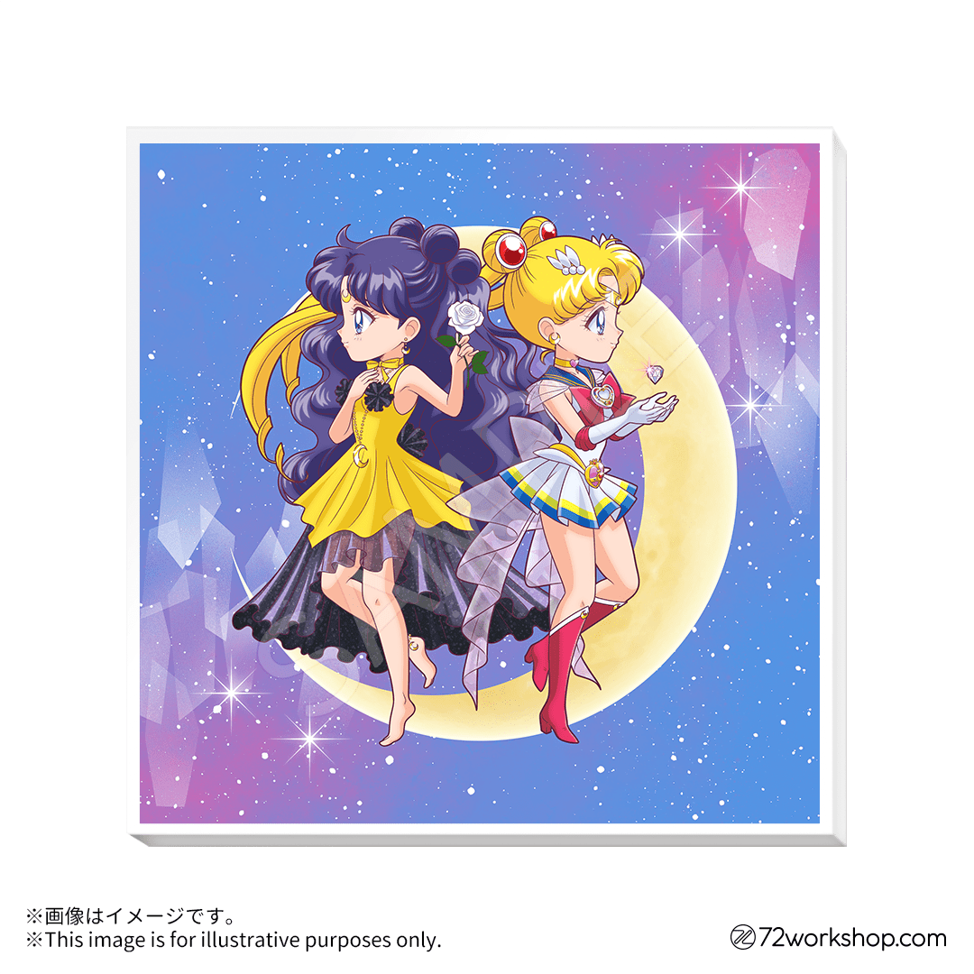 【台灣限定商品】無框畫 Super Sailor Moon＆人間露娜
