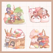 VΔLZ KEMT さくゆい 真白 甜點貼紙