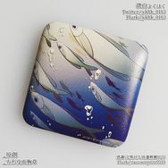 原創│魚│方形皮面胸章