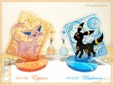 【精靈寶可夢】日&月 太陽伊布 月伊布 - 夜光石立牌
