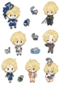 【Holostars】白墨貼紙 岸堂天真(無斷)