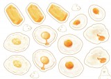 早餐吃蛋 蛋蛋透明貼紙