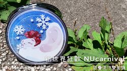 折疊流沙雙面鏡。新世界狂歡 NUcarnival。雪球托帕（贈兔兔托帕小透扇）