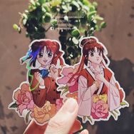 夢幻遊戲 朱雀巫女極光全斷貼紙組