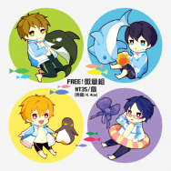 FREE!徽章組