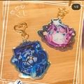 寶可夢周邊~水晶燈火靈大集結吊飾 (彩虹雷射款壓克力)
