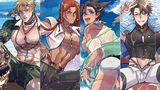 卡萊因夏日猛男畫報明信片