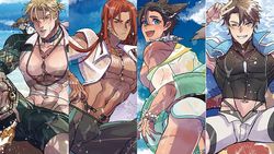 卡萊因夏日猛男畫報明信片