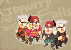 Gravity Falls 叔公組壓克力立牌