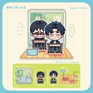 【為你著迷】初次見面的那天 目高二階堂 自組立牌