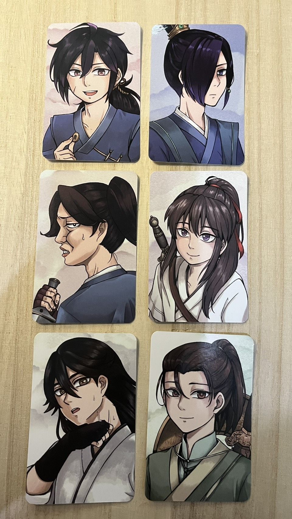 活俠傳 / 男角覆膜小卡－唐布衣、唐錚、趙活、解無塵、葉雲舟、瑞笙