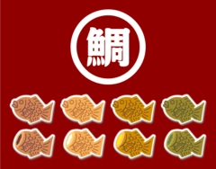鯛魚燒壓克力磁鐵