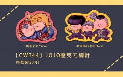 【CWT44】JOJO壓克力胸針 兩款