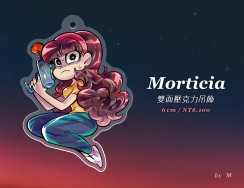 Morticia 雙面壓克力吊飾