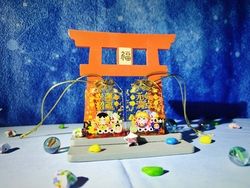排球少年 研磨&翔陽貓犬張子祈福金箔夾層御守
