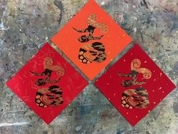 【原創】新春吉字手工絹印方斗