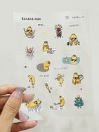 nijisanjiEN/ 怪蕉透明白墨貼紙