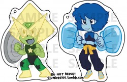 【Steven Universe/史帝芬宇宙】 Lapidot 滴膠壓克力吊飾 (雙面同圖)