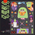 惡靈附身ㄉ萬聖節 [透明pvc半斷貼紙]