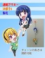 Acrylic key chain Satoko & Rika