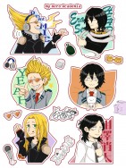 【MHA】同期組白墨刀膜透明貼紙