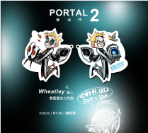 PORTAL 2 傳送門2 Wheatley 擬人雙面壓克力吊飾