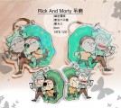 《Rick and Morty》雙面不同圖鐳射覆膜透明壓克力吊飾