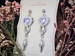 新世界狂歡★印象飾品：布儡_光輝☆雪白鑽石_印象耳飾