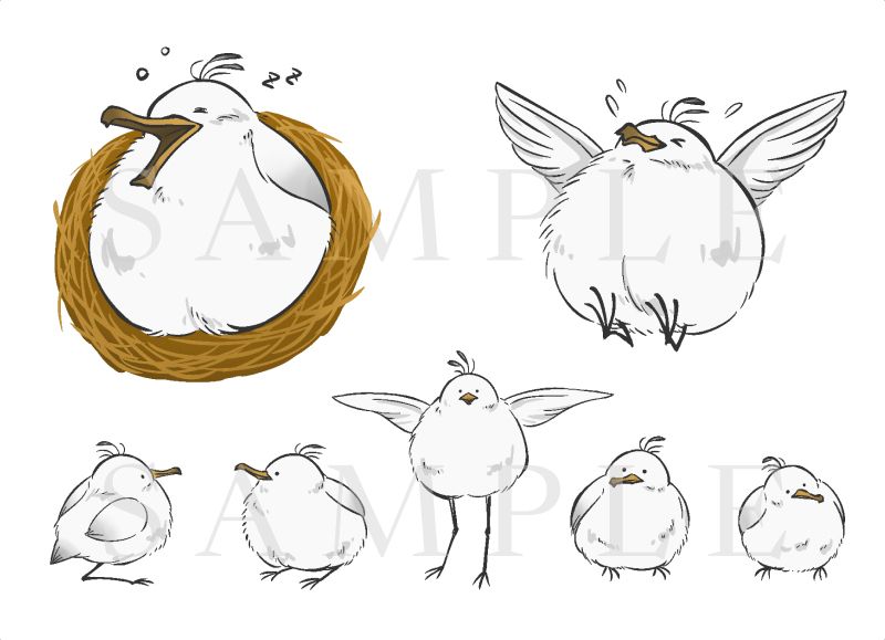 【魔物獵人】歷戰王柔毛秧雞與牠的快樂夥伴 水晶轉印貼