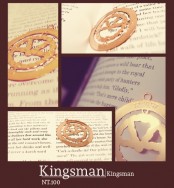 金牌特務 Kingsman 金屬書籤-Kingsman logo款
