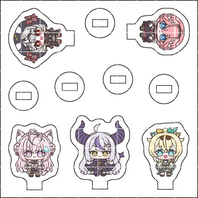 【Hololive 六期生秘密結社holoX】迷你立牌自組版