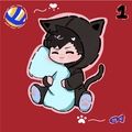 【排球少年】黑尾鐵朗 寶寶 星星膜半斷貼紙
