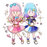 【偶像活動Friends!】純潔調色盤 鐳射壓克力吊飾