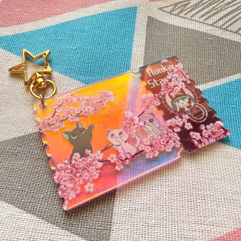 崩壞 星穹鐵道 列車組貓貓 彩虹膜壓克力吊飾