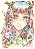 狂歡節封面同圖水彩小卡