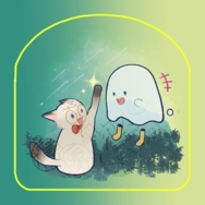 【萬家箱/非官方同人二創】《陽明山看星星》瓦＆貓壓克力別針