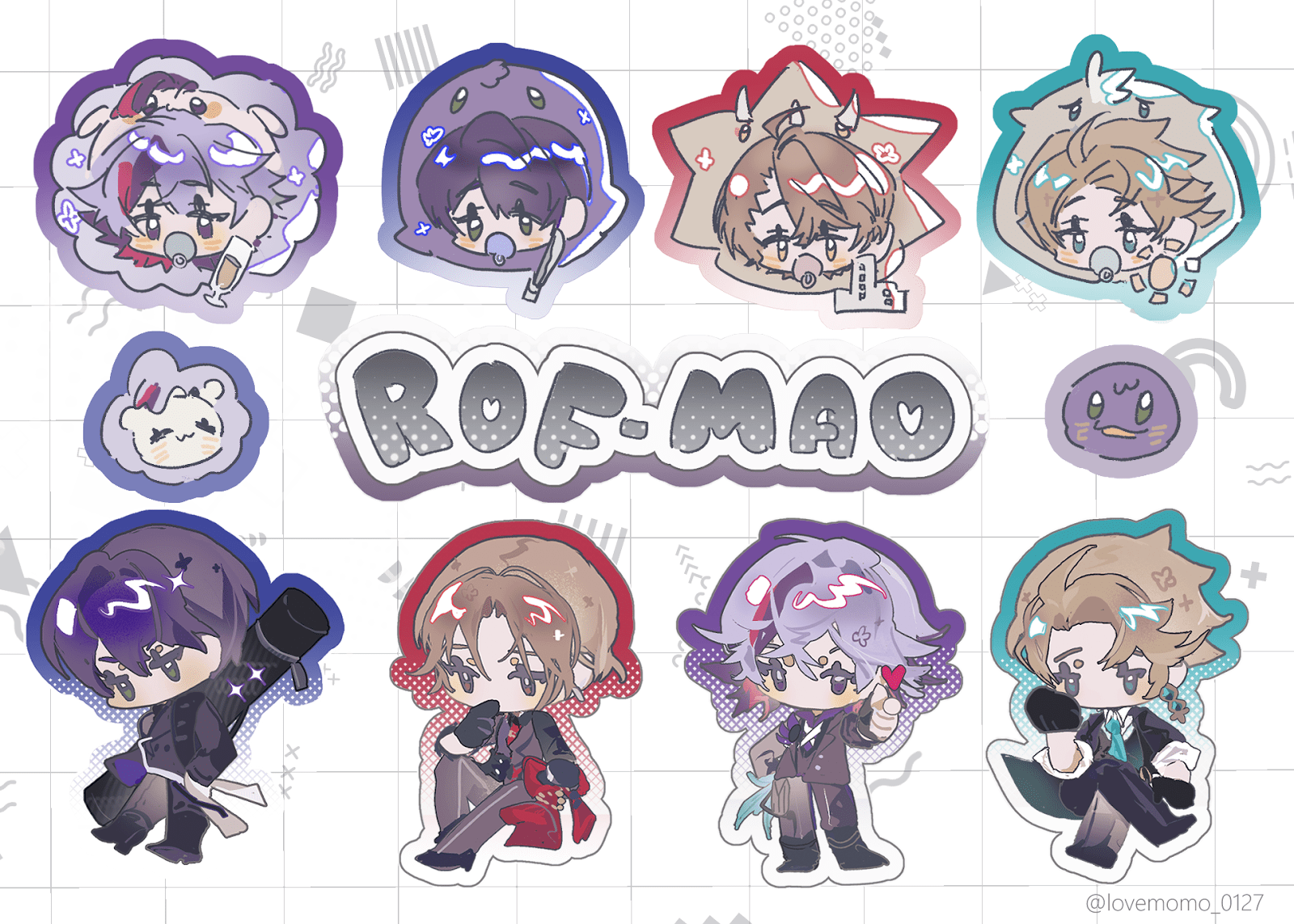🌷NiCE新品🌷ROF-MAO  半斷貼紙[戀夢夢]