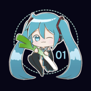 初音胸章