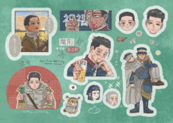 尾形百之助 圖鑑貼紙