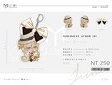 Nijisanji_EN-Luxiem Luca Kaneshiro 雙面壓克力吊飾+手工製蝴蝶結扣環