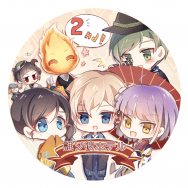 【黃昏旅店】二週年特別服裝 全員胸章
