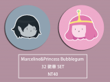 Adventure Time Marceline & Princess Bubblegum 徽章套組