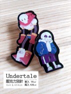 Undertale UT 骷髏兄弟 壓克力別針